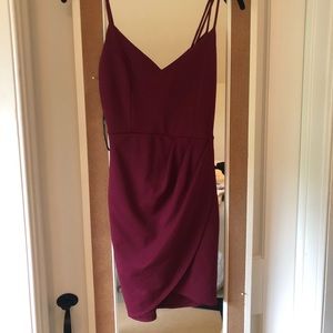 Lulus maroon bodycon dress